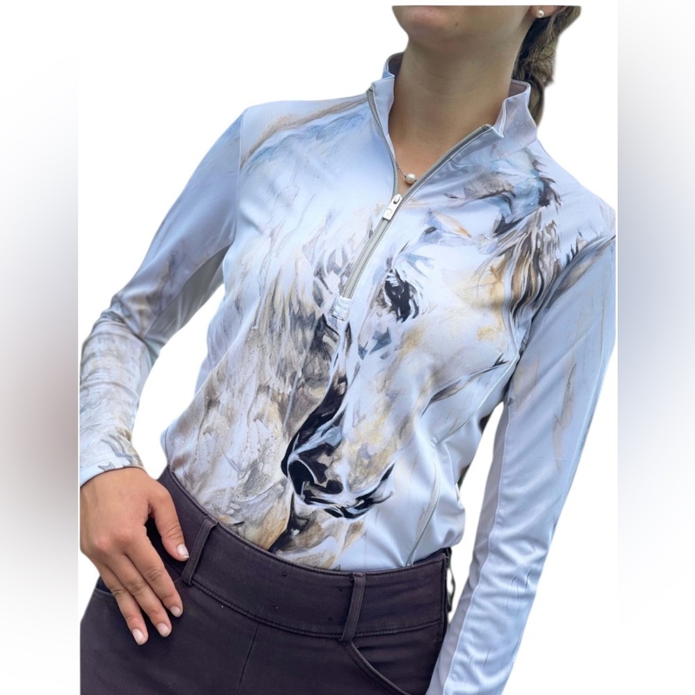 Arista Equestrian Elise Genest "Sweet Lady" Sun Shirt Size S
